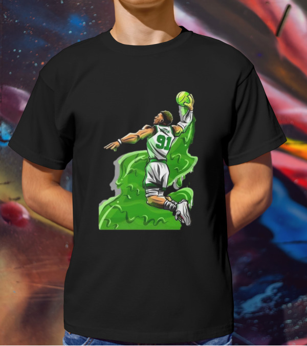 Blake Griffin Boston Celtics Number 91 Dunking Basketball T-Shirt