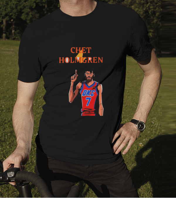 Chet Holmgren OKC Thunder Number 7 NBA Player T-Shirt