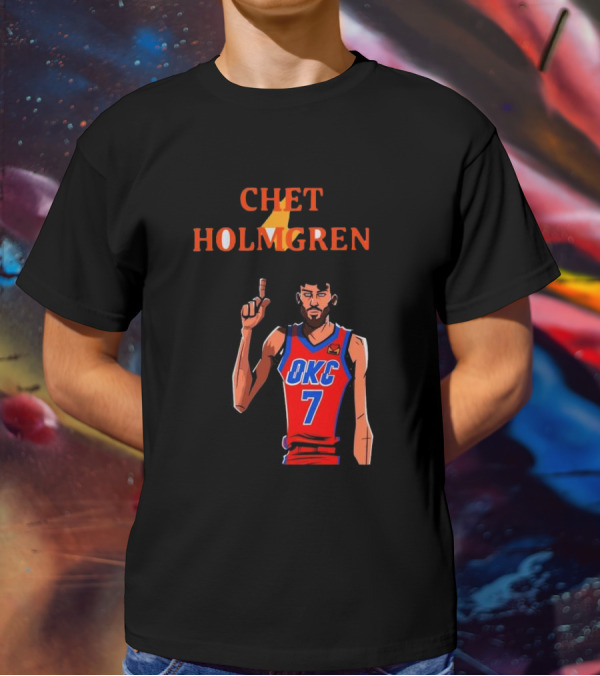 Chet Holmgren OKC Thunder Number 7 NBA Player T-Shirt