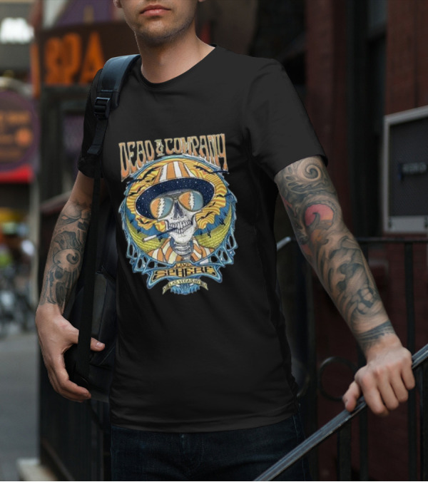 Dead And Company Live Sphere Las Vegas Sun Hat Skull T-Shirt