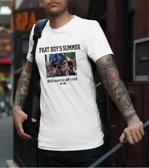 Frat Boy's Summer #AmericaFirst Rally Gathering Patriotic Spirit T-Shirt
