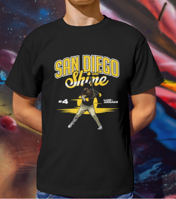 San Diego And Shine Luis Arráez #4 Baseball Player T-Shirt