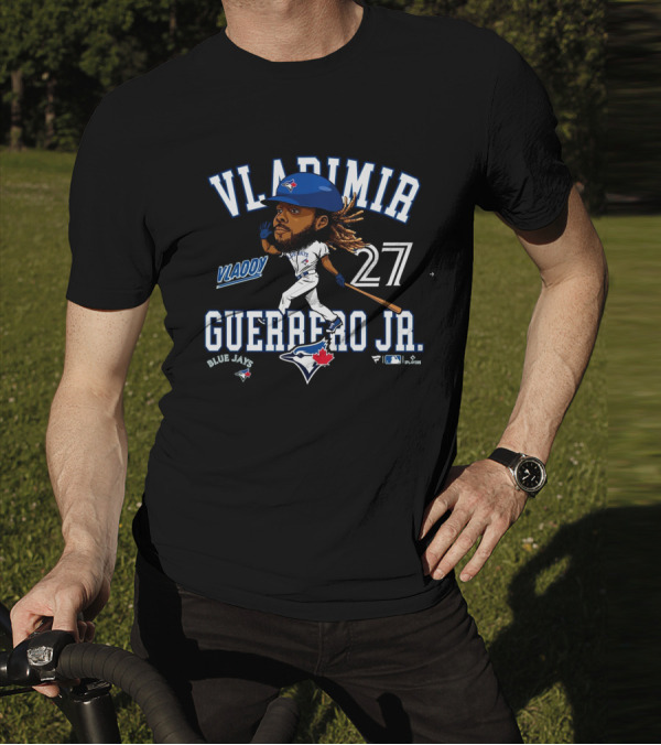 VLADIMIR GUERRERO JR. VLADDY 27 TORONTO BLUE JAYS CARICATURE BLUE JAYS T-Shirt