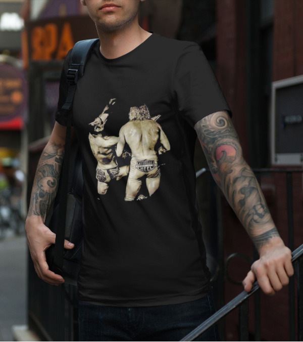 The One Star Brad Attitude Era Picture Perfect Cheek Wrestling Scene T-Shirt