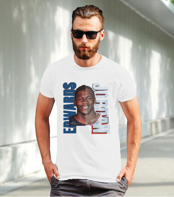 Edwards Jordan Basketball Signatures Split Face T-Shirt