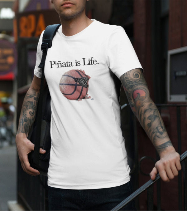 Piñata Is Life Freddie Gibbs And Madlib Basketball Piñata T-Shirt