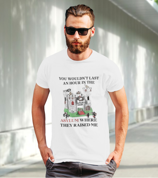 You Wouldn’t Last An Hour In The Asylum Where They Raised Me Castle T-Shirt