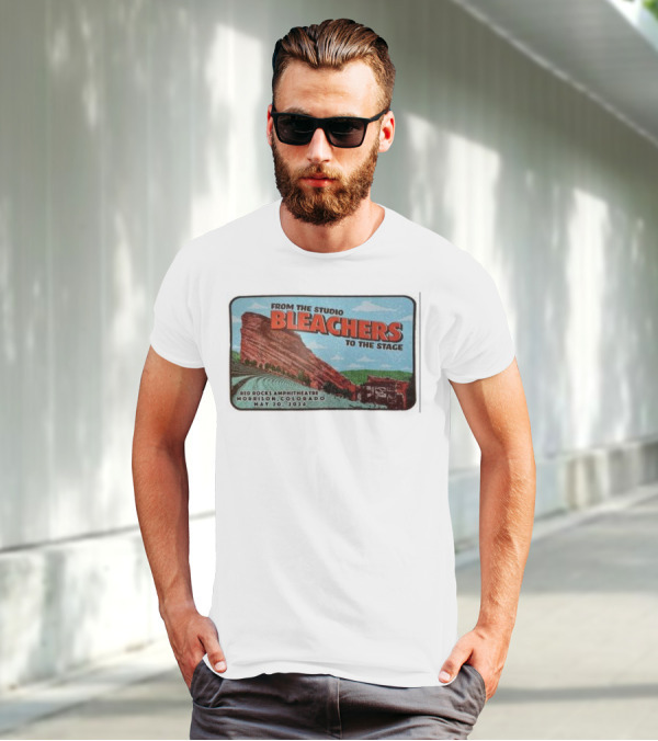 Bleachers From The Studio To The Stage Red Rocks Amphitheatre Morrison Colorado May 20 T-Shirt
