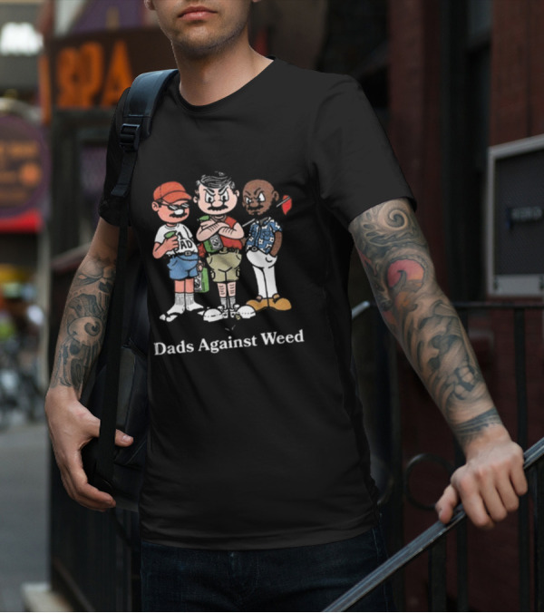 Dads Against Weed Cartoon Nostalgic Comic T-Shirt