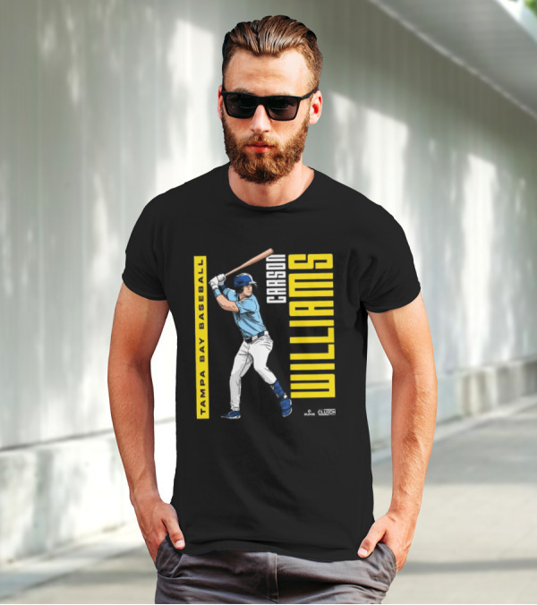 Carson Williams Tampa Bay Baseball Player Clutch Hitters T-Shirt