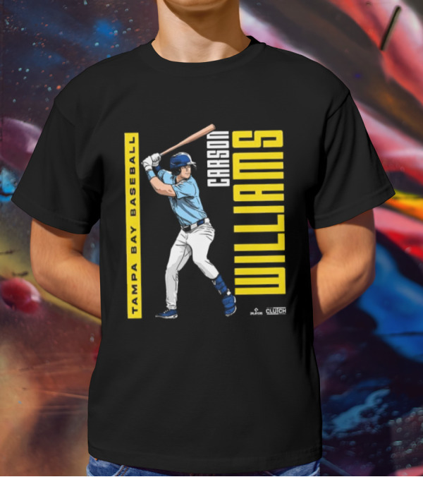 Carson Williams Tampa Bay Baseball Player Clutch Hitters T-Shirt