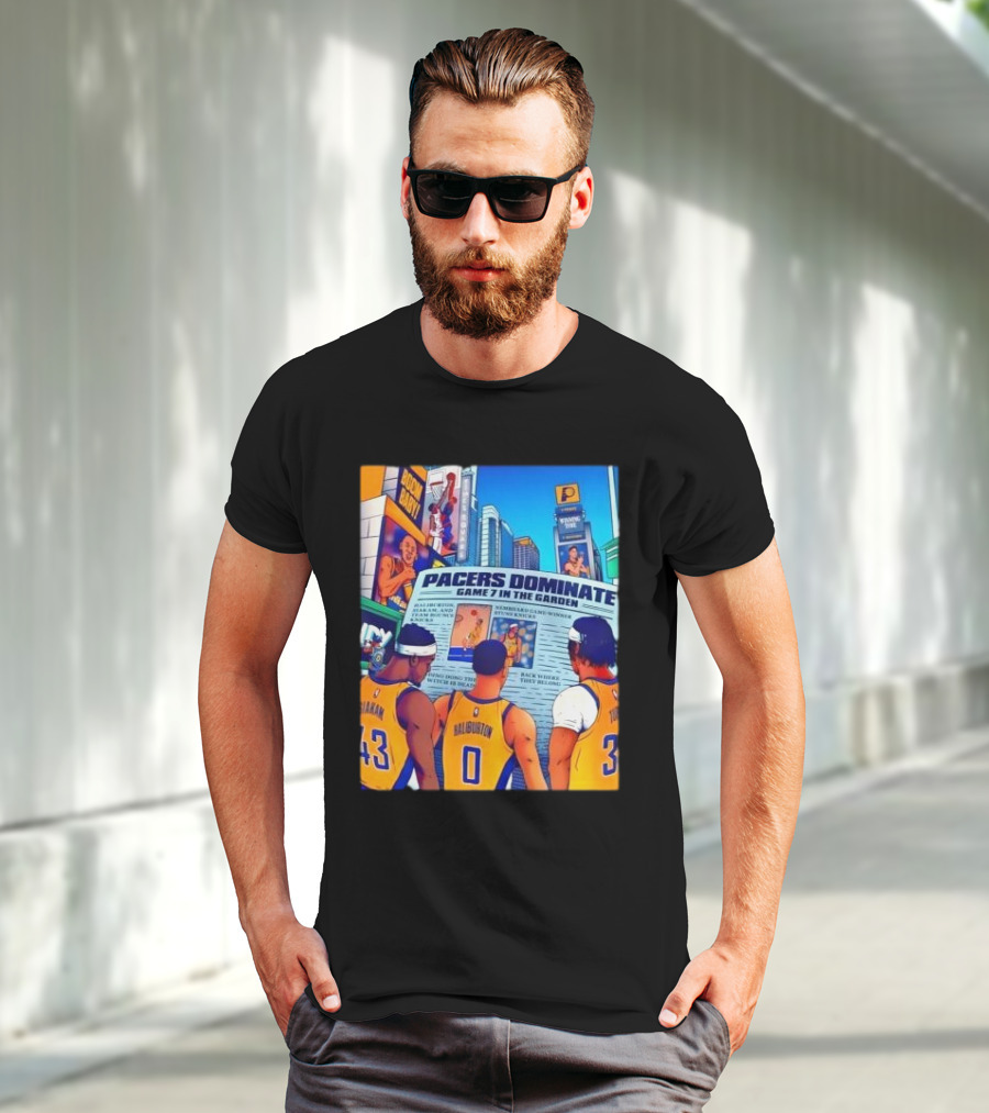 Pacers Dominate Game 7 In The Garden Broad Street Victory Highlights T-Shirt