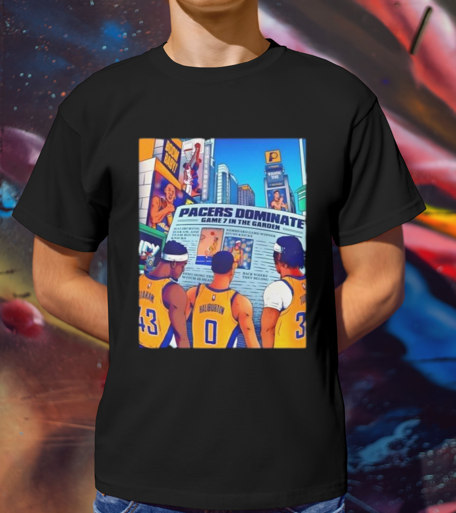 Pacers Dominate Game 7 In The Garden Broad Street Victory Highlights T-Shirt