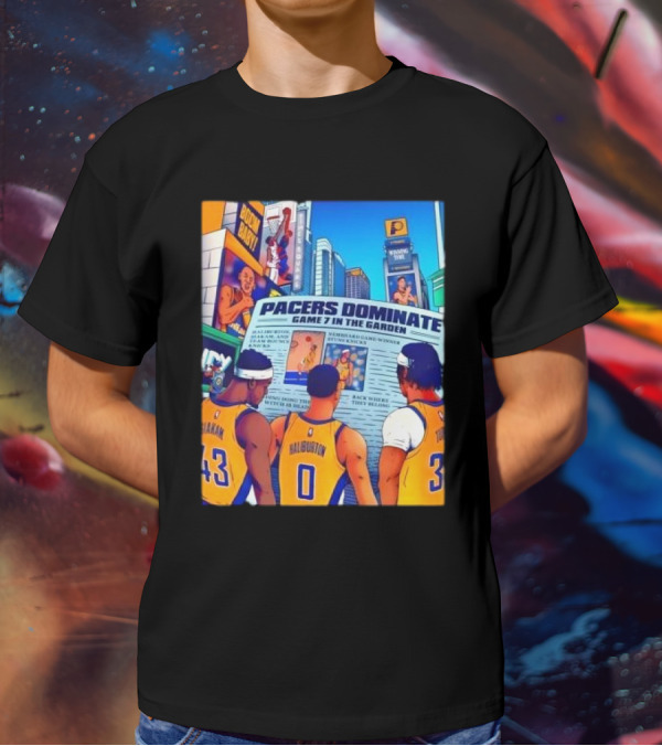 Pacers Dominate Game 7 In The Garden Broad Street Victory Highlights T-Shirt