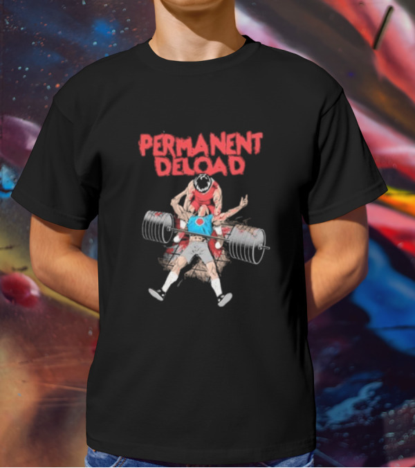 Raskol Permanent Deload Lifting Anime Manga T-Shirt