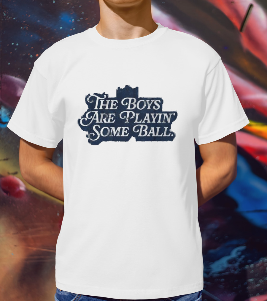 The Boys Are Playin’ Some Ball Vintage Style Retro Look T-Shirt