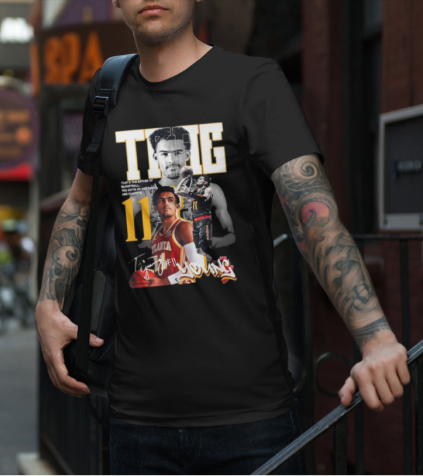 Trae Young Atlanta Hawks Basketball Star True Signature T-Shirt