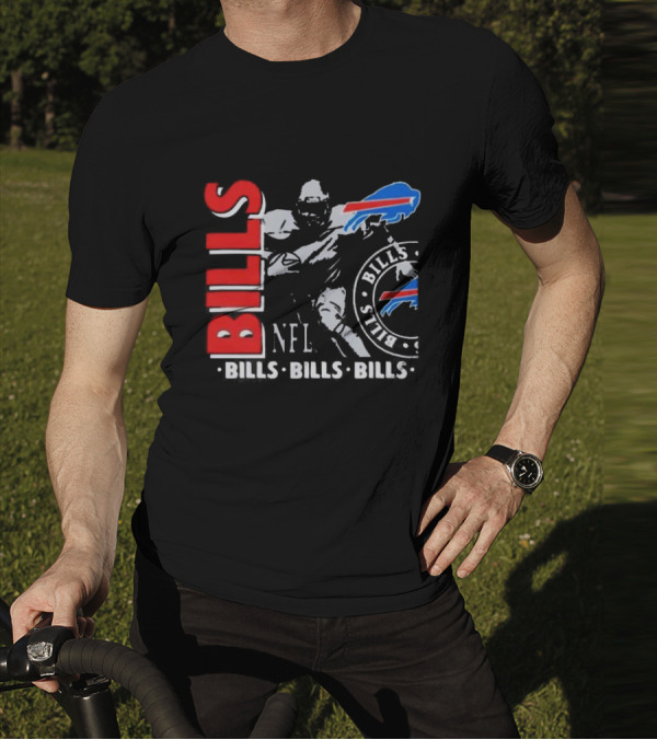 Buffalo Bills NFL Football Player Bills Bills Bills Logo T-Shirt