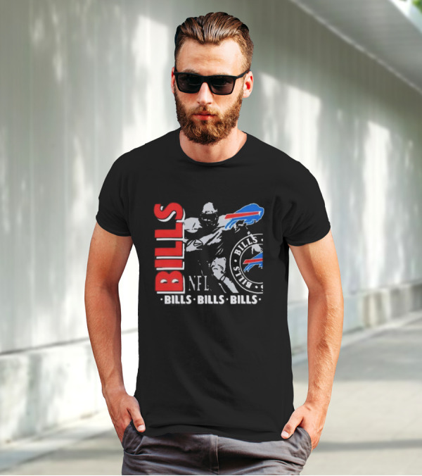 Buffalo Bills NFL Football Player Bills Bills Bills Logo T-Shirt