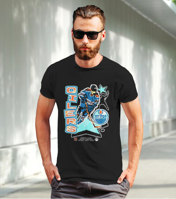 Edmonton Oilers Western Conference National Hockey League Player Retro T-Shirt