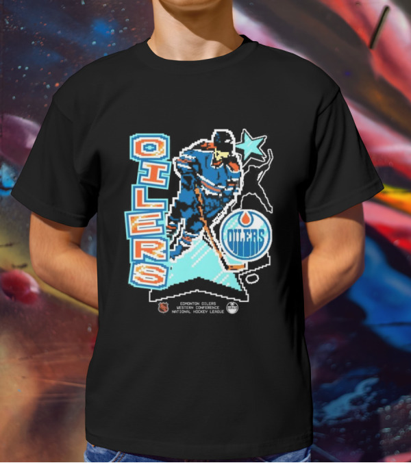 Edmonton Oilers Western Conference National Hockey League Player Retro T-Shirt