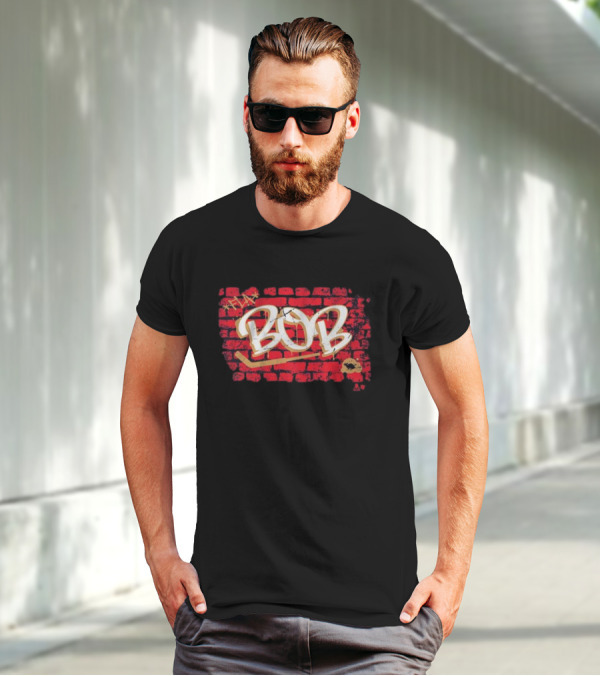 Sergei Bobrovsky Brick Wall BOB Hockey Graffiti T-Shirt
