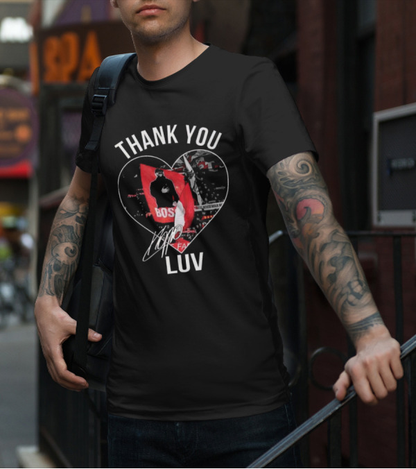 Thank You Jurgen Klopp Boss LUV Signature You'll Never Walk Alone FA T-Shirt