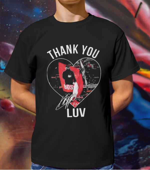 Thank You Jurgen Klopp Boss LUV Signature You'll Never Walk Alone FA T-Shirt