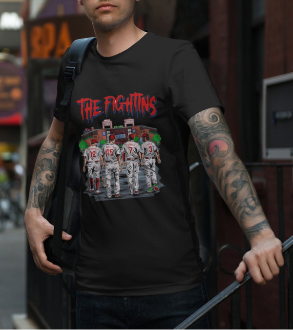 The Fightins Defend The Bank Philadelphia Phillies Players Stadium T-Shirt