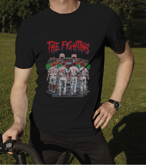 The Fightins Defend The Bank Philadelphia Phillies Players Stadium T-Shirt