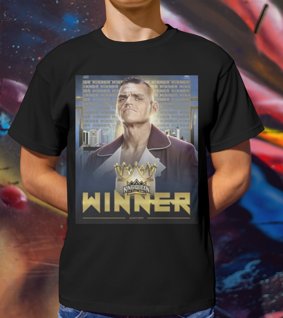 Gunther WWE King And Queen Of The Ring Winner Crown Champion T-Shirt