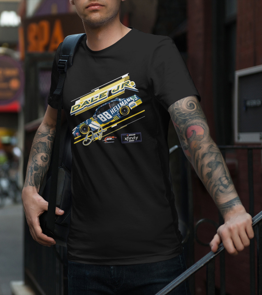 Dale Earnhardt Jr. Hellmann’s No. 88 JR Motorsports NASCAR Xfinity Series Car T-Shirt