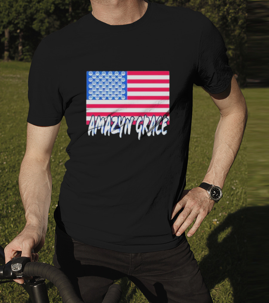 America Flag Amazyn Grace Pepsi Cap Stars T-Shirt