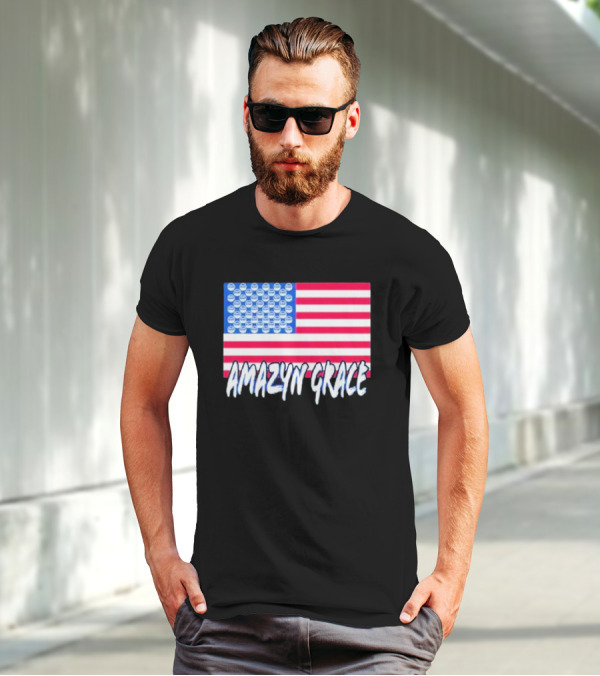 America Flag Amazyn Grace Pepsi Cap Stars T-Shirt