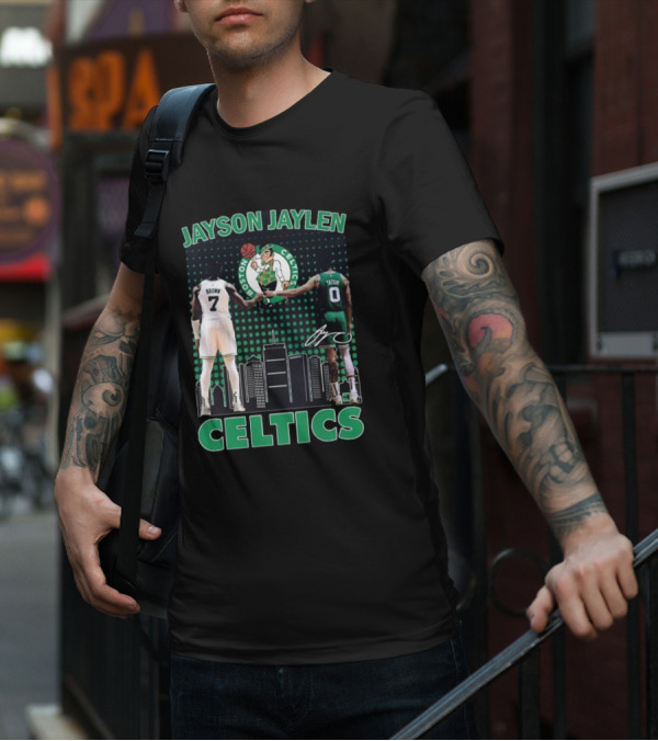 Jayson Jaylen Boston Celtics Jaylen Brown Jayson Tatum Signatures T-Shirt