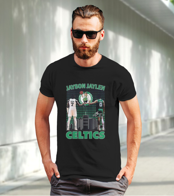 Jayson Jaylen Boston Celtics Jaylen Brown Jayson Tatum Signatures T-Shirt