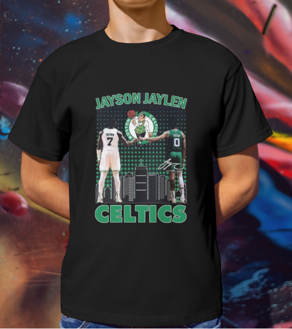 Jayson Jaylen Boston Celtics Jaylen Brown Jayson Tatum Signatures T-Shirt