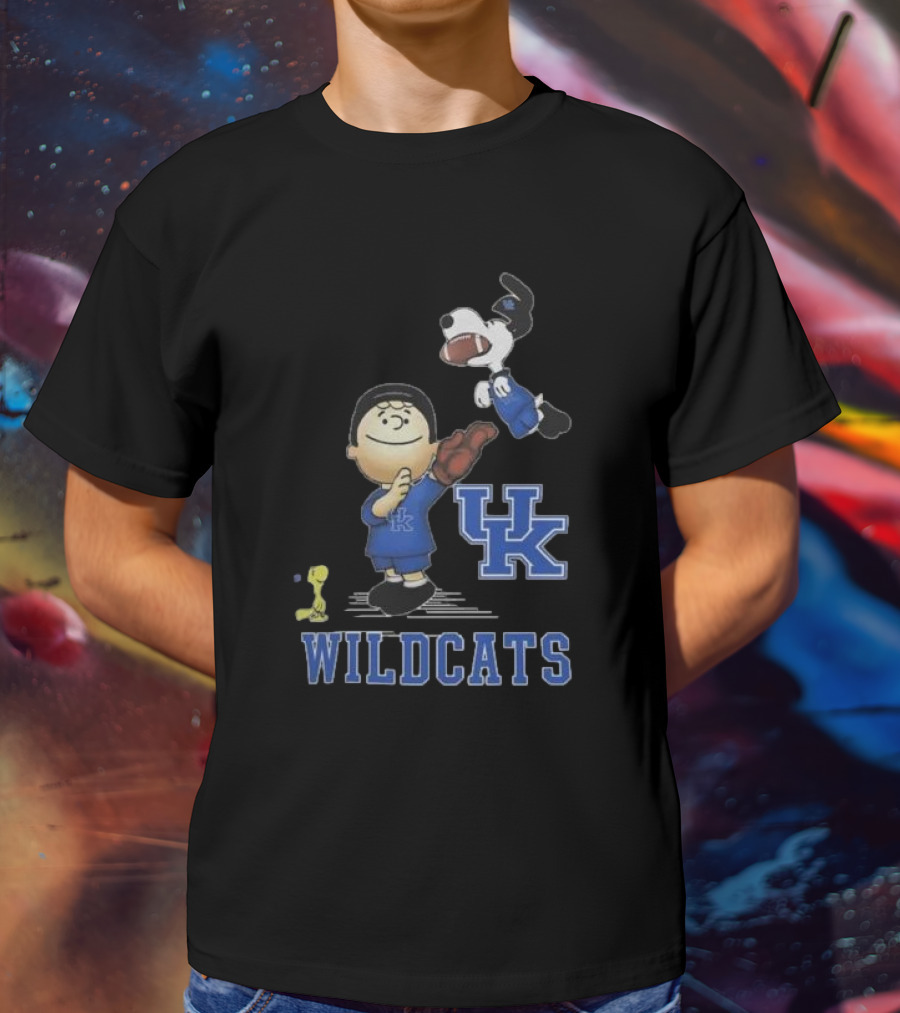 Snoopy Charlie Brown Woodstock UK Wildcats Peanuts T-Shirt