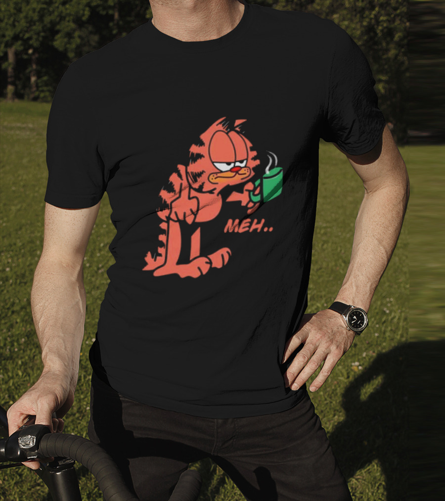 Garfield Meh Coffee Mug Mondays T-Shirt