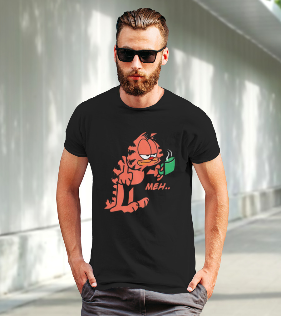Garfield Meh Coffee Mug Mondays T-Shirt