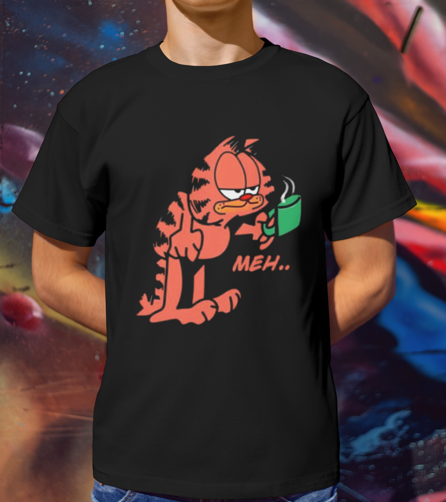 Garfield Meh Coffee Mug Mondays T-Shirt