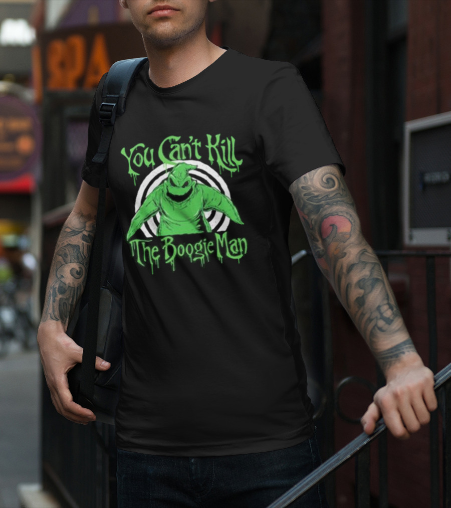 You Can’t Kill The Boogie Man Green Character Circle T-Shirt