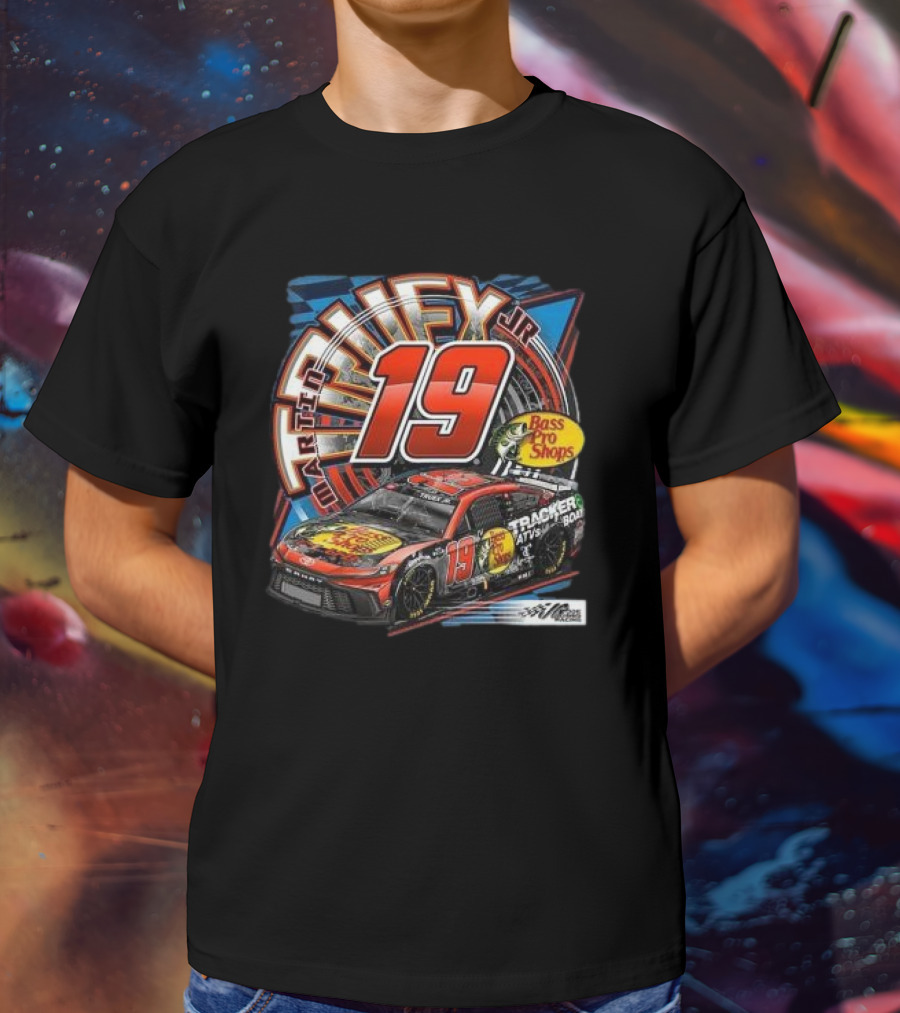Martin Truex Jr 19 Bass Pro Shops Car Racing Team Collection T-Shirt
