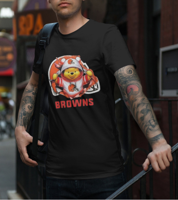 Pooh Cleveland Browns Football Team T-Shirt