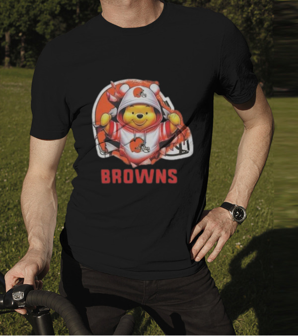 Pooh Cleveland Browns Football Team T-Shirt