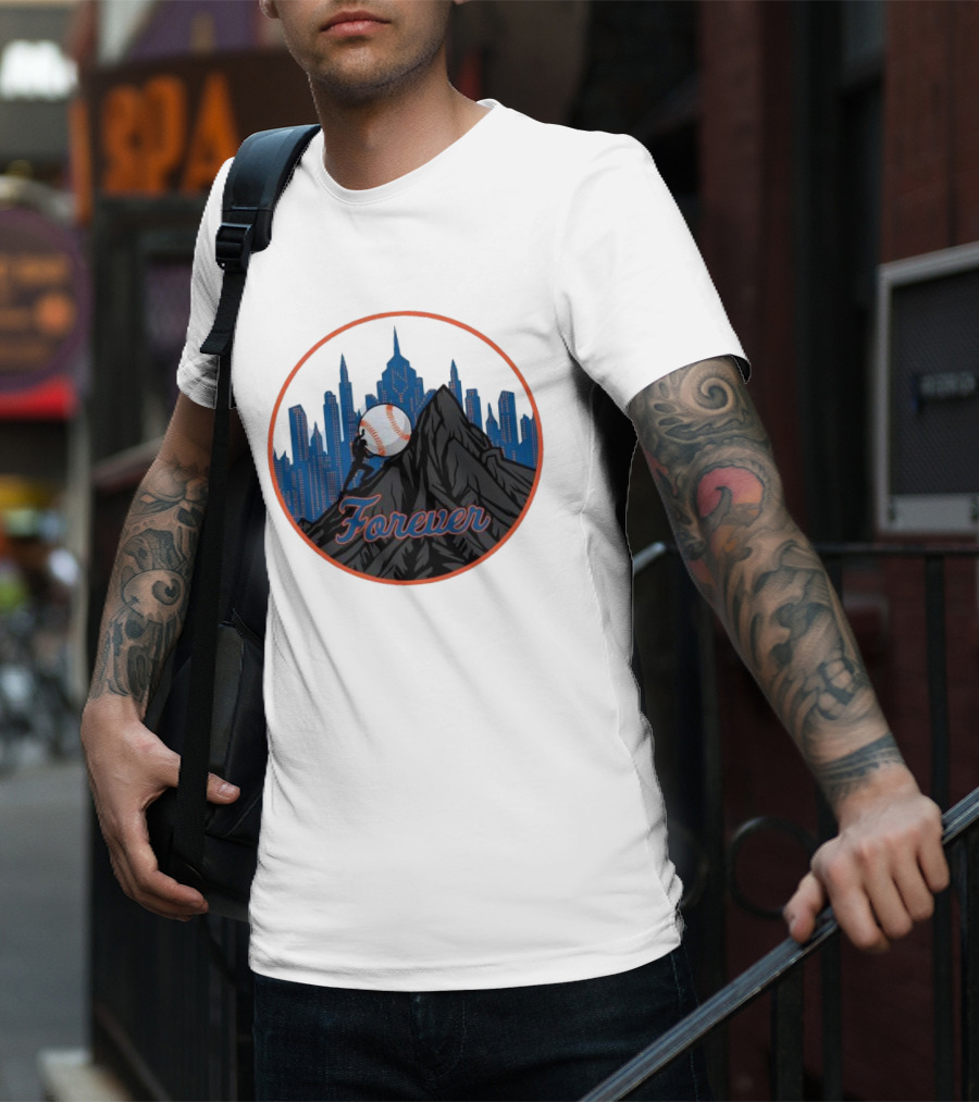 Forever New York Mets City Baseball Skyline T-Shirt
