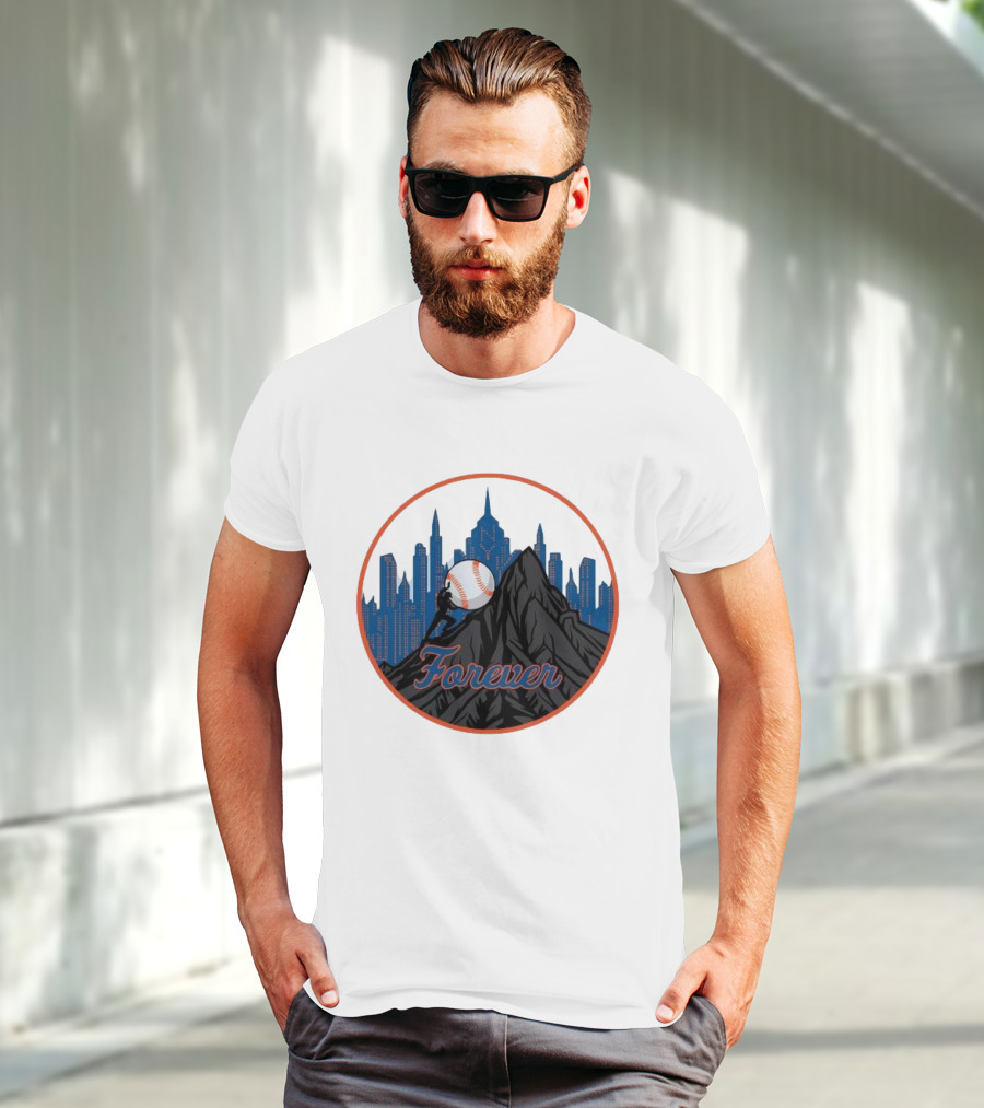Forever New York Mets City Baseball Skyline T-Shirt