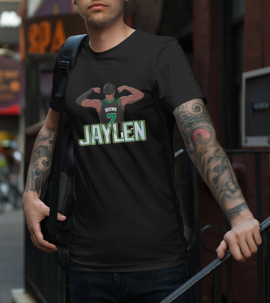 Jaylen Brown Celtics Number 7 Flex NBA T-Shirt