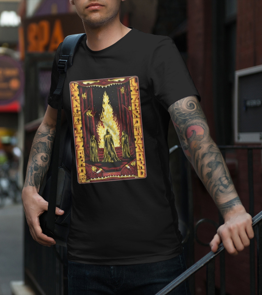 King Gizzard And The Lizard Wizard Cloaked Figures Fire May 27 T-Shirt