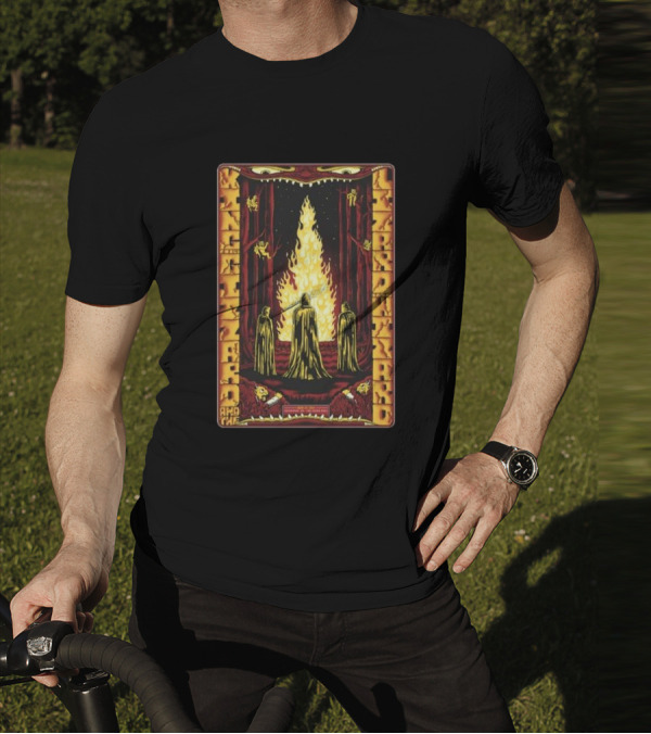 King Gizzard And The Lizard Wizard Cloaked Figures Fire May 27 T-Shirt